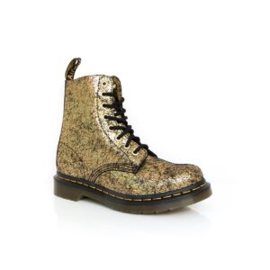 Dr Martens Pascal Crackle Gold Boots