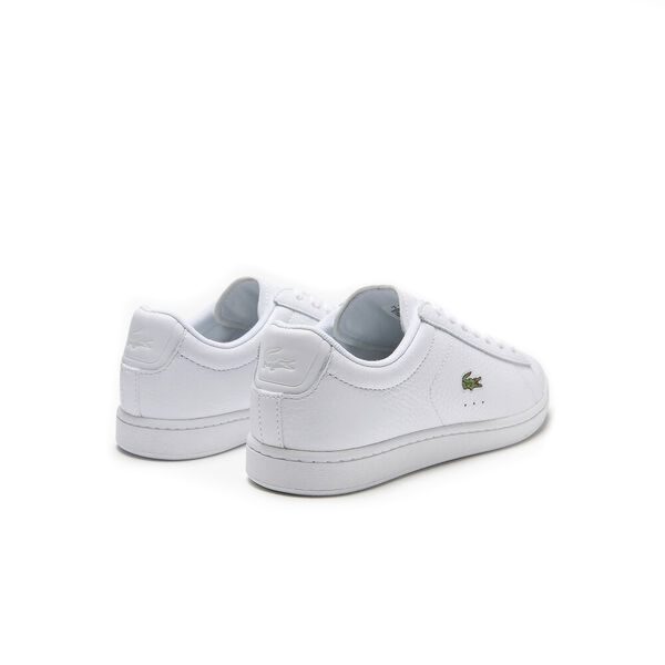 Lacoste Carnaby EVO White Grained Leather Sneaker