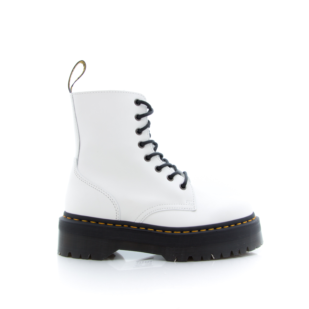 Dr Martens Jadon White Polished Smooth - Issimo Shoes