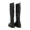 IvyLee Bae Leather Black Knee High Boots