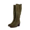 Carmela 1600059 Khaki Knee High Boots