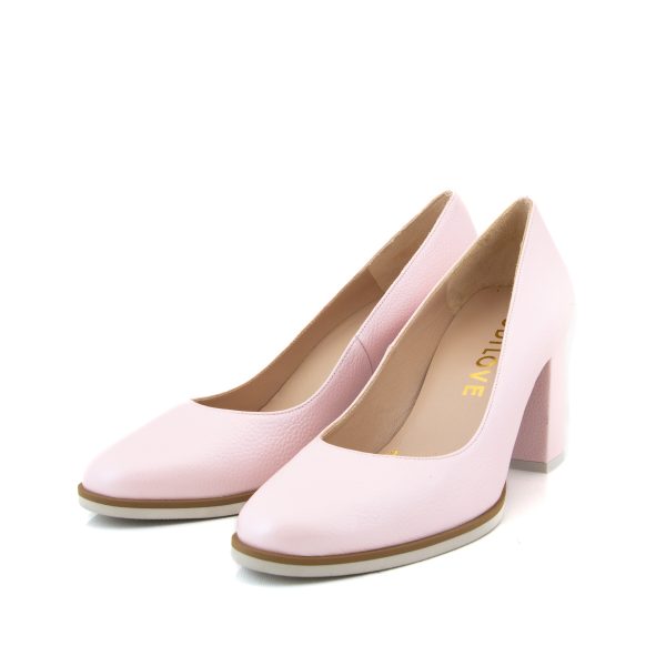 Lodi Lulu Petal Pink Leather Heel